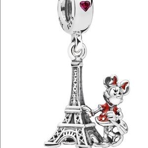 Pandora Minnie Eiffel Tower Charm DLP Disneyland